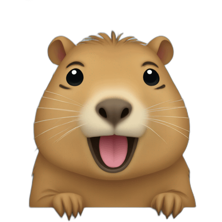 capybara crying on the train emoji