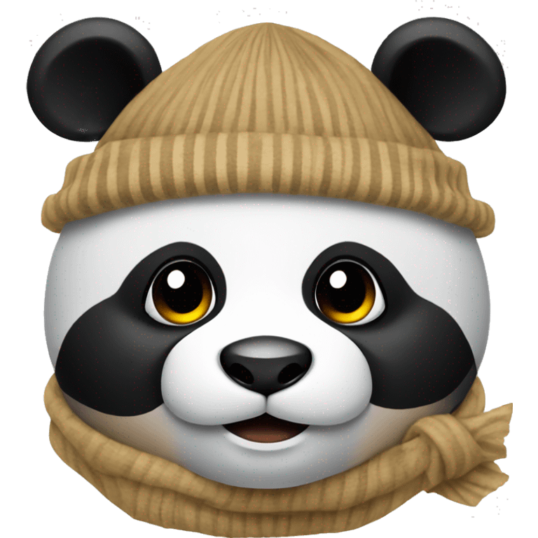 Panda mit Mütze  emoji