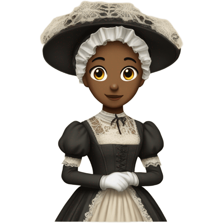 Girl in victorian dress emoji