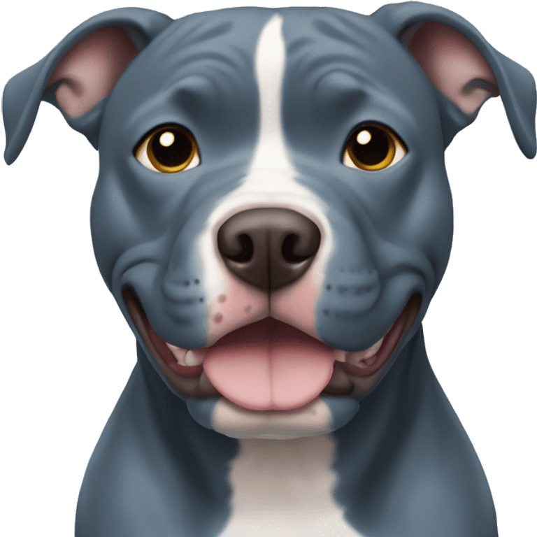 Blue pitbull with no marking emoji