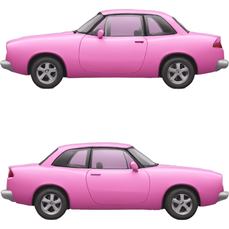 pink car emoji