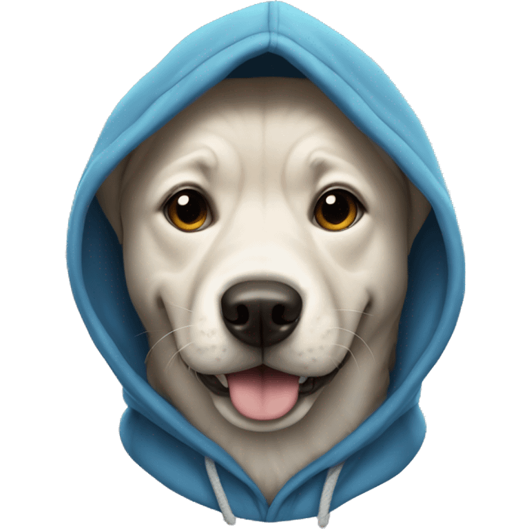 Dog with hoodie emoji