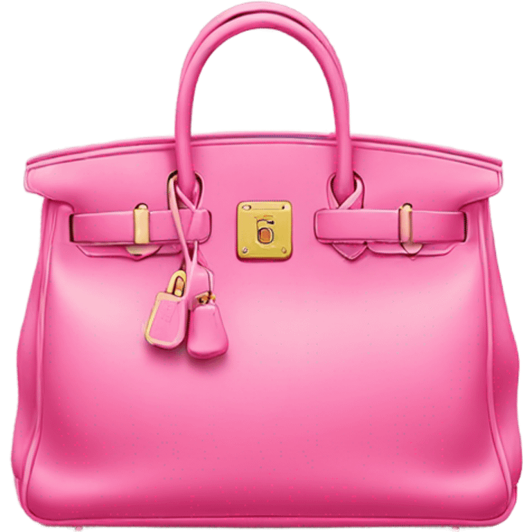 hermes pink bag emoji