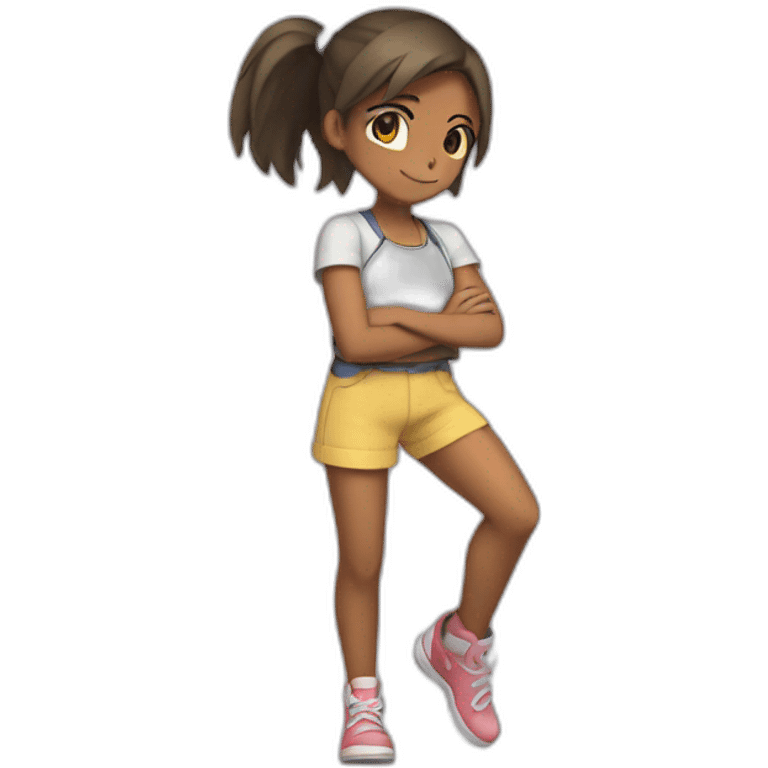 girl being arms leg pokemon emoji