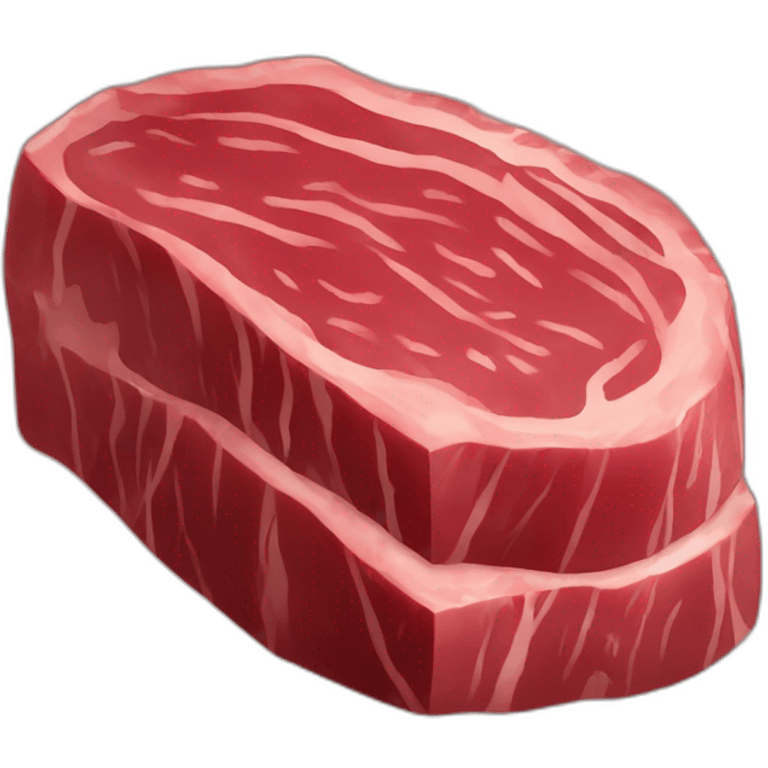 Medium rare steak emoji