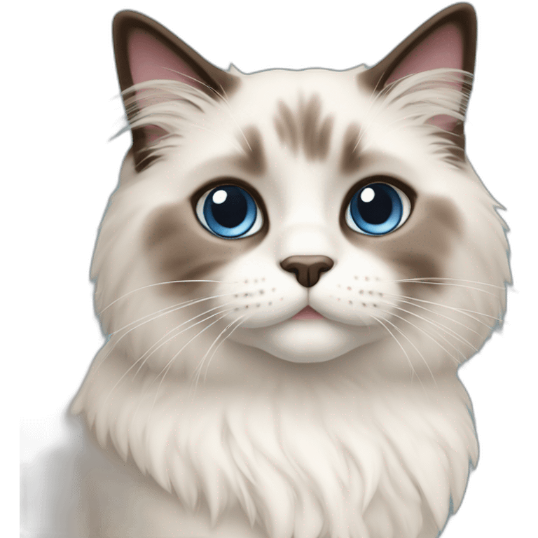 cute ragdoll cat emoji