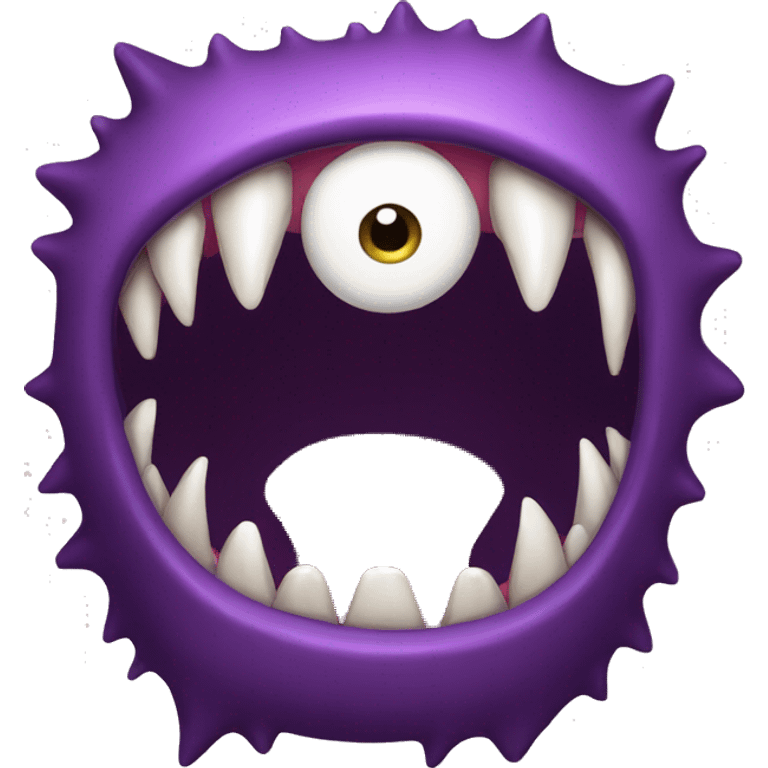 A monster with big teeth and a lot of them emoji