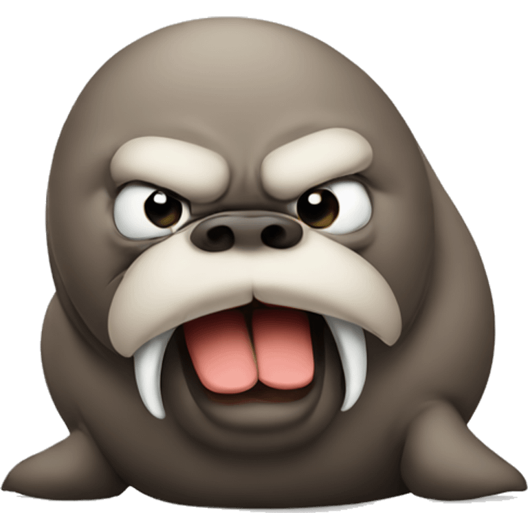 Angry walrus  emoji