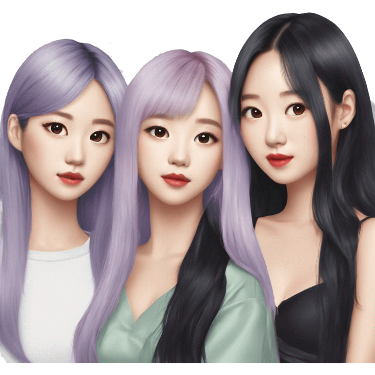 Jennie Kim and Kim Jisoo and Rosean Park and Lalisa Manoban emoji