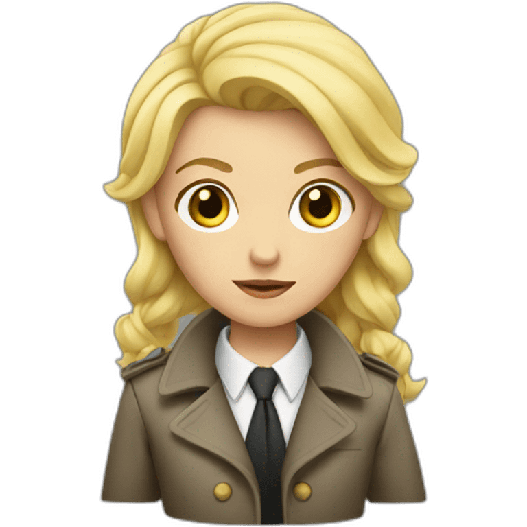 detective blonde emoji