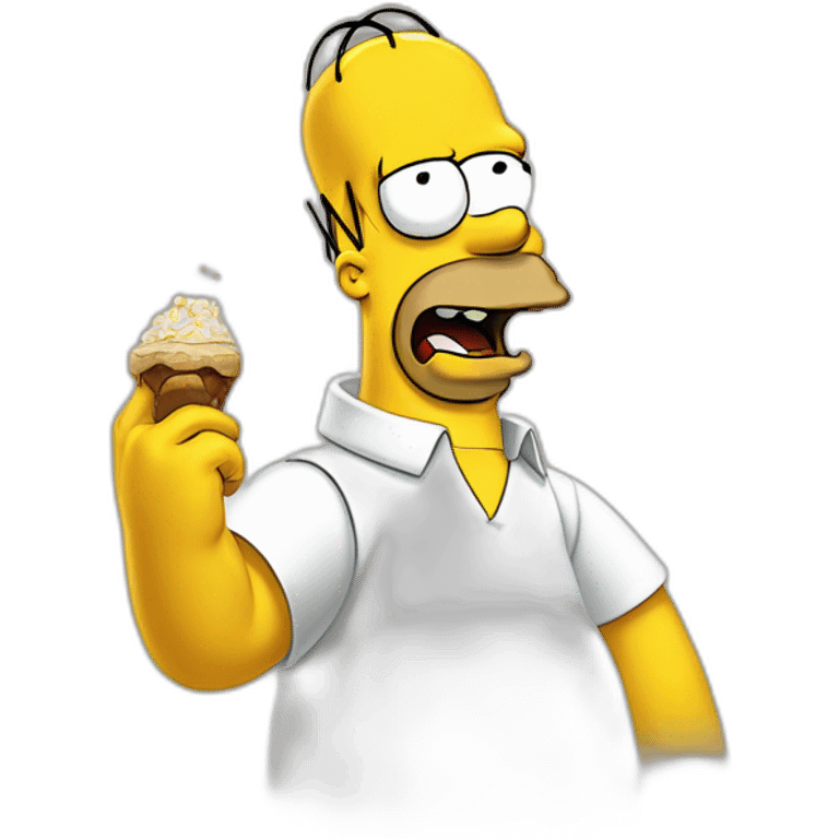 Homer simpson qui fait un doigt d’honneur emoji