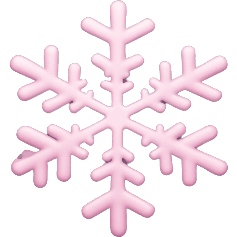 light pink snowflake  emoji