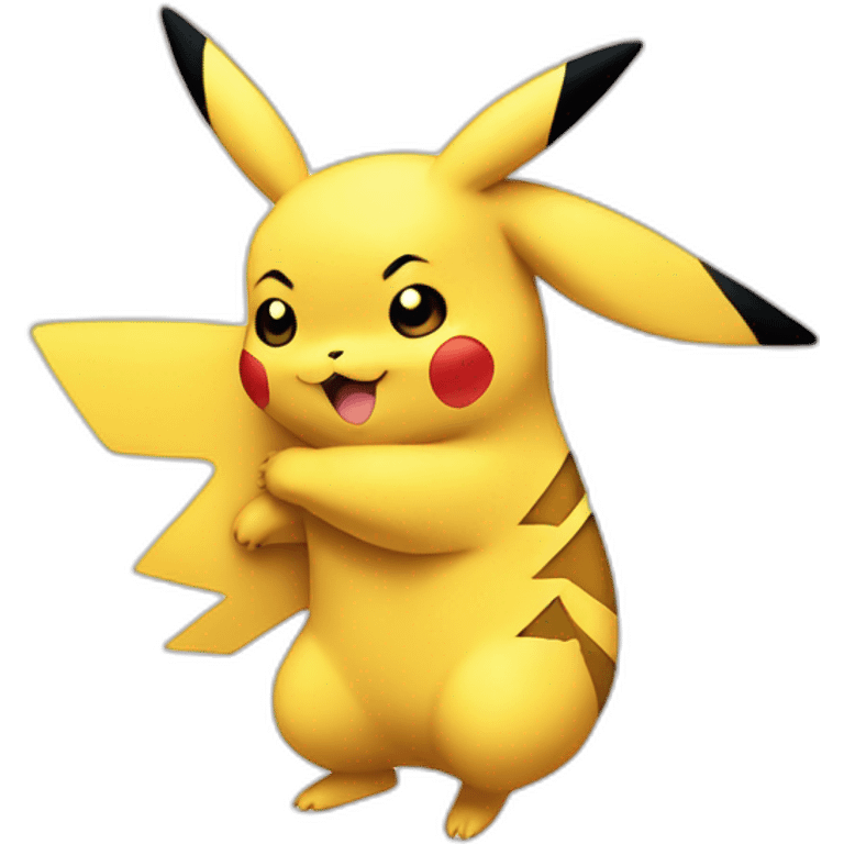 Pikachu HUG évolue cote emoji