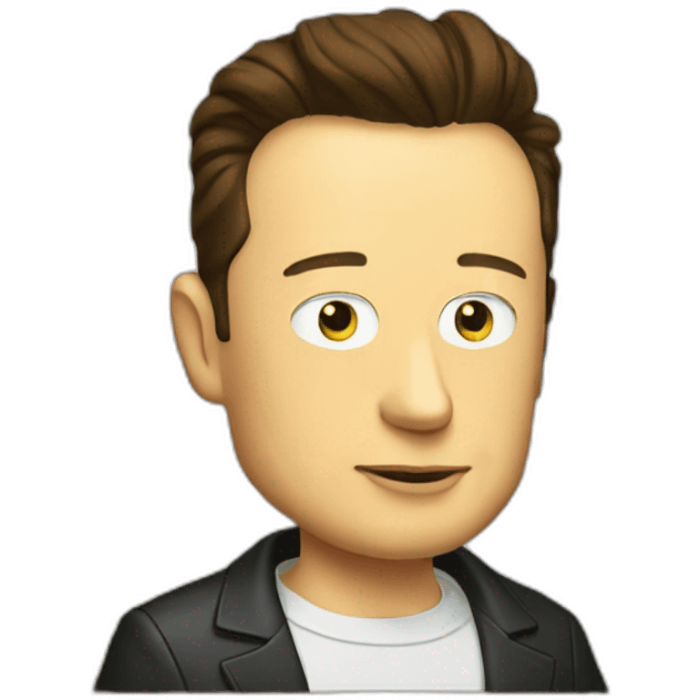 Elon musk in Simpson emoji