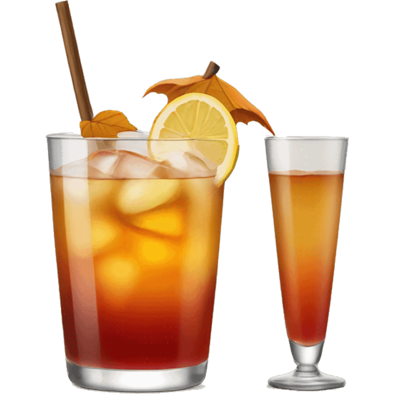 Autumn alcoholic cocktail emoji