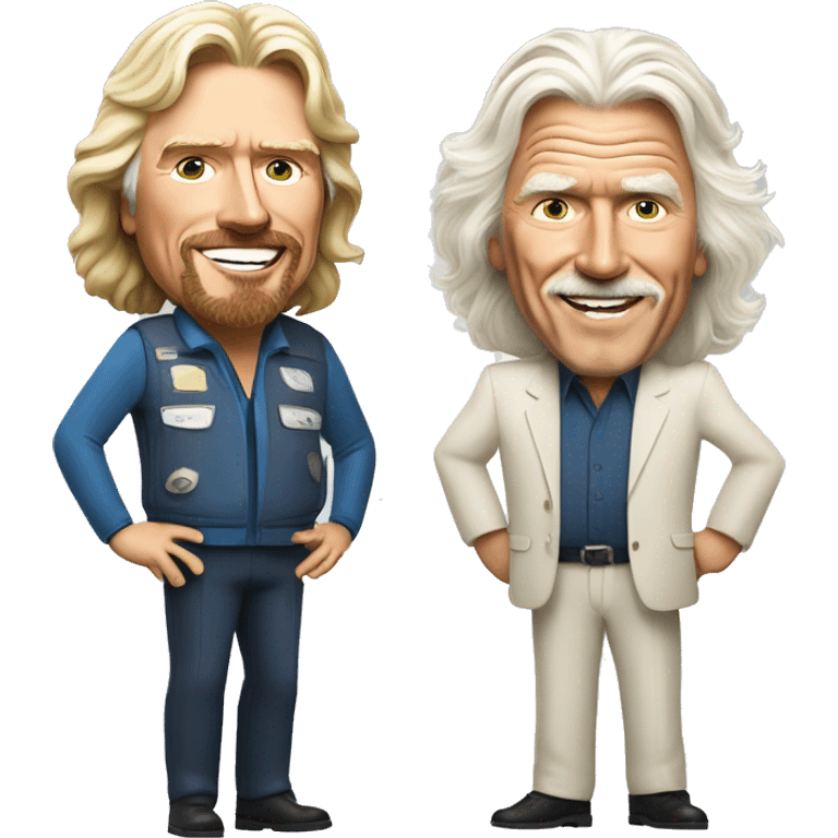 Richard Branson and Billy Connolly  emoji