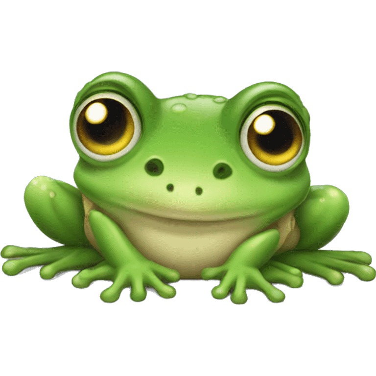 A cute frog  emoji