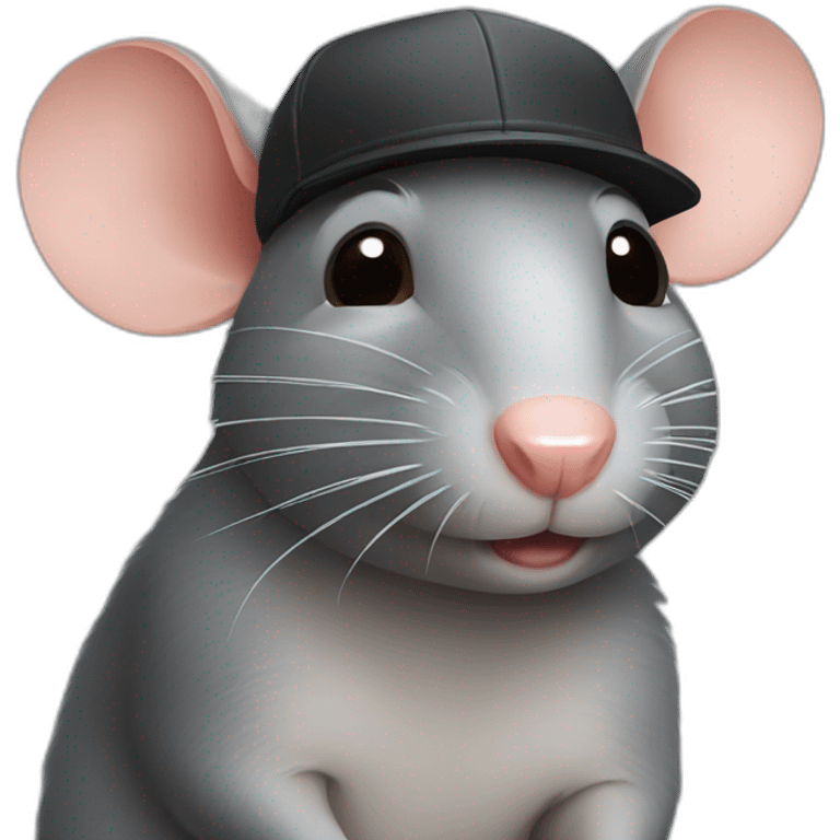 Rat wearing a hat  emoji