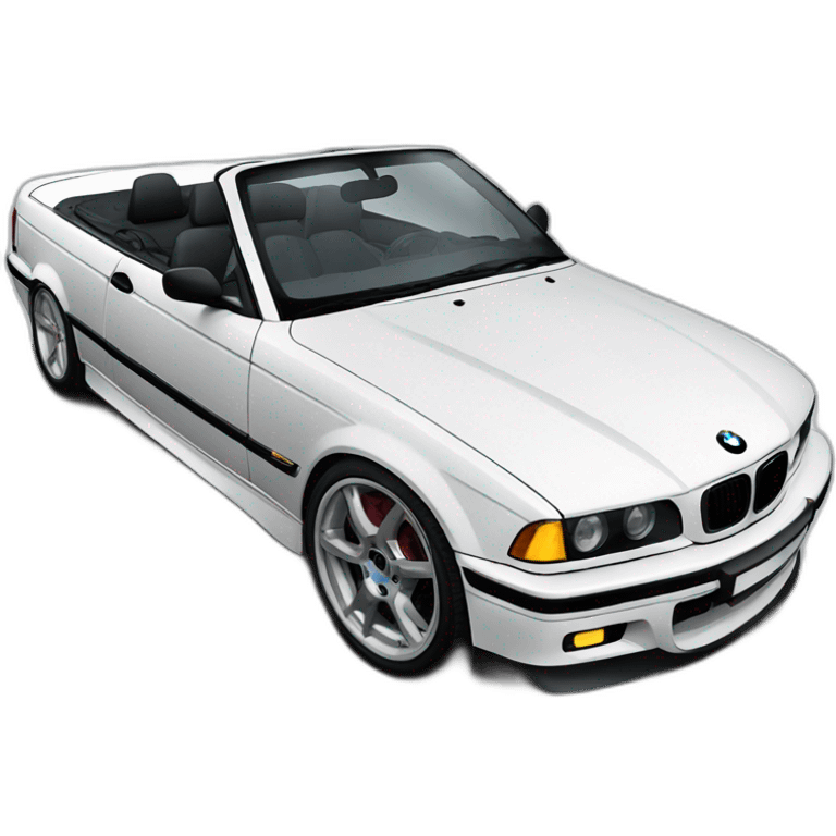 Bmw e36 convertible white M emoji