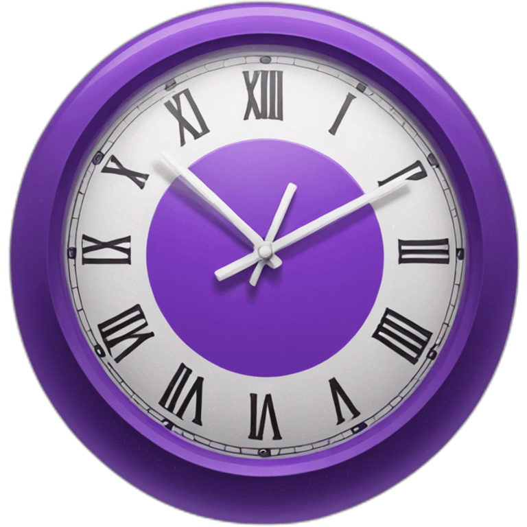 purple clock emoji