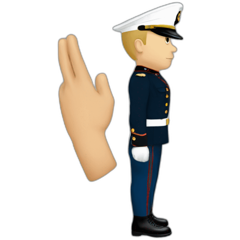 marine saluting emoji