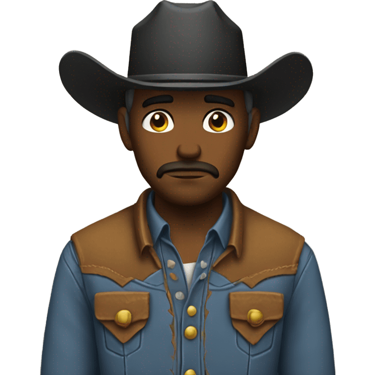 Sad cowboy emoji