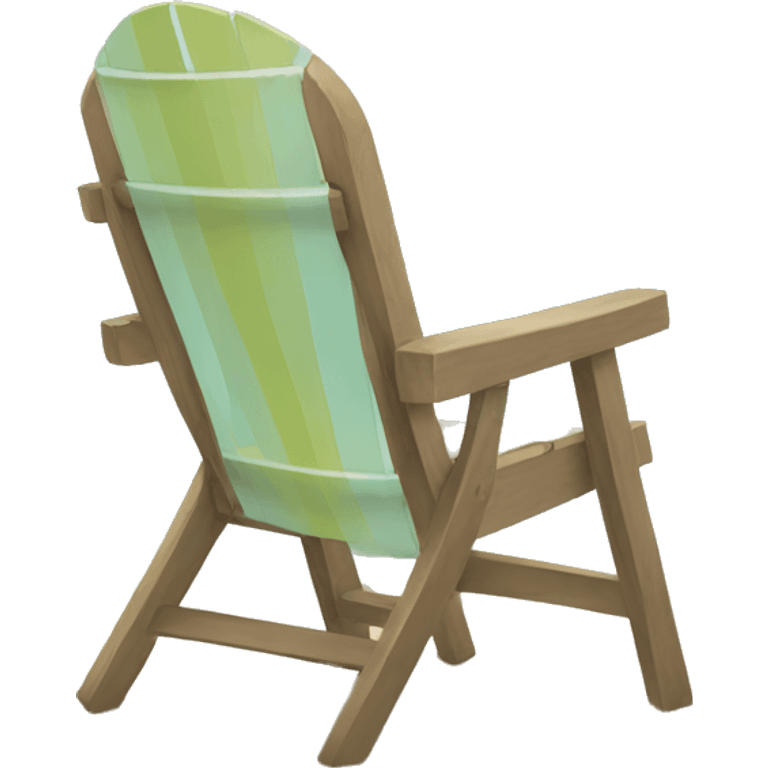 empty chair on the beach emoji