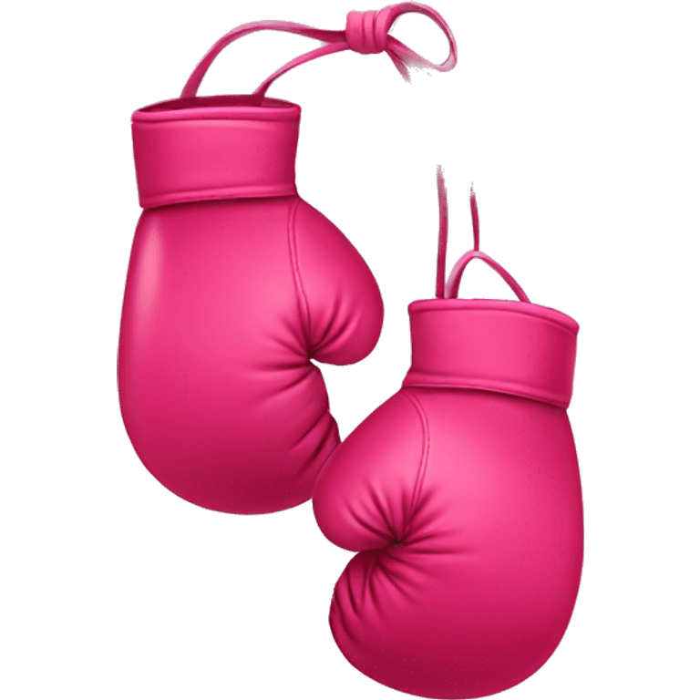 Pink or red boxing gloves emoji