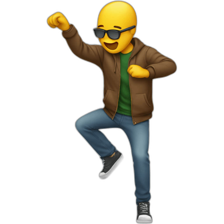 man dabbing emoji