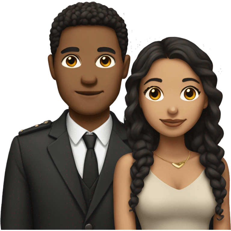 Lightskin couple  emoji