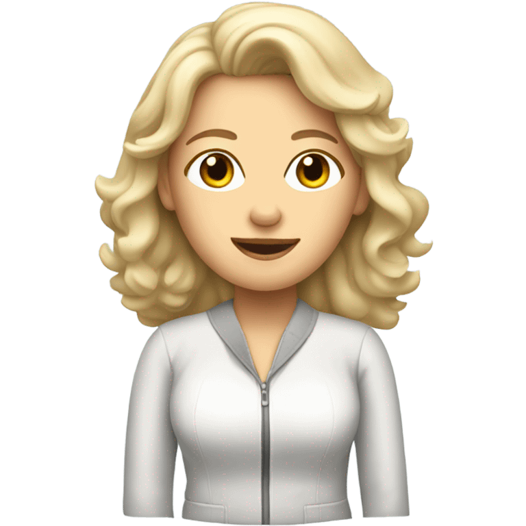 white lady on airplane emoji