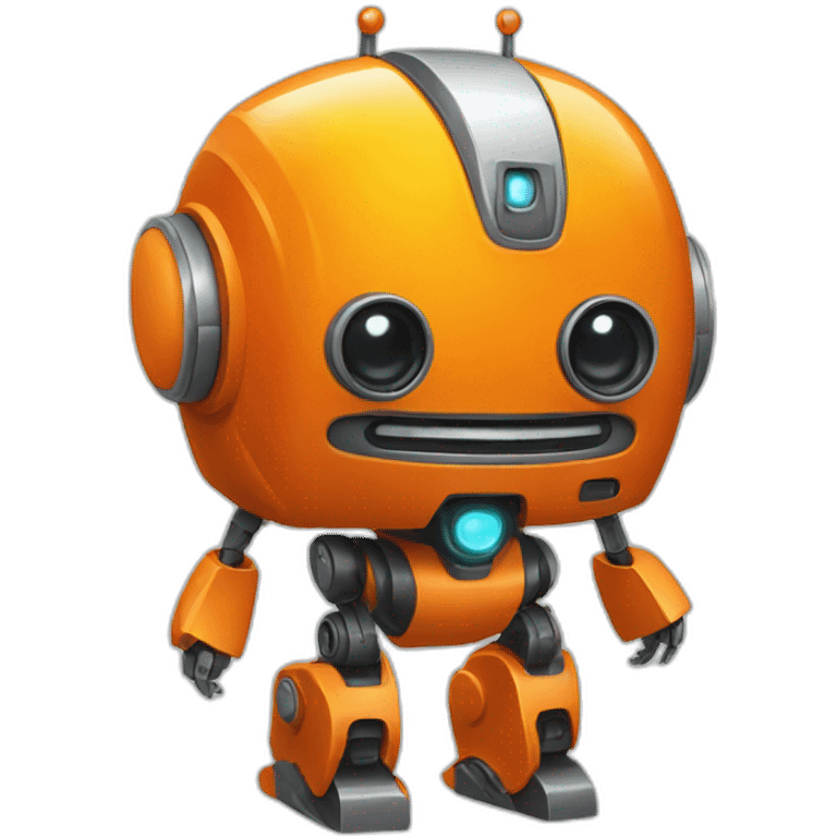 Little orange robot emoji