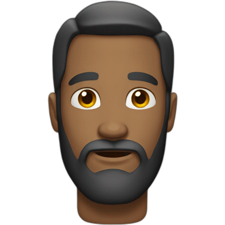 Man with beard and big muscles emoji