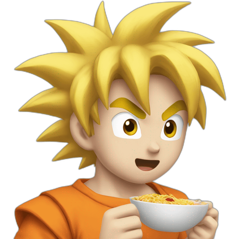 Goku comiendo   emoji