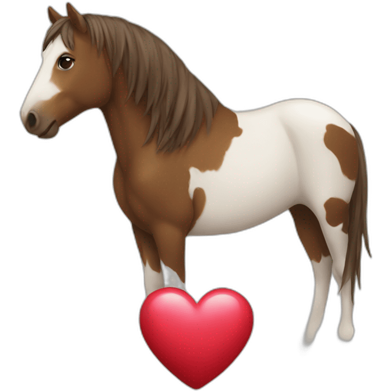 horse and heart emoji