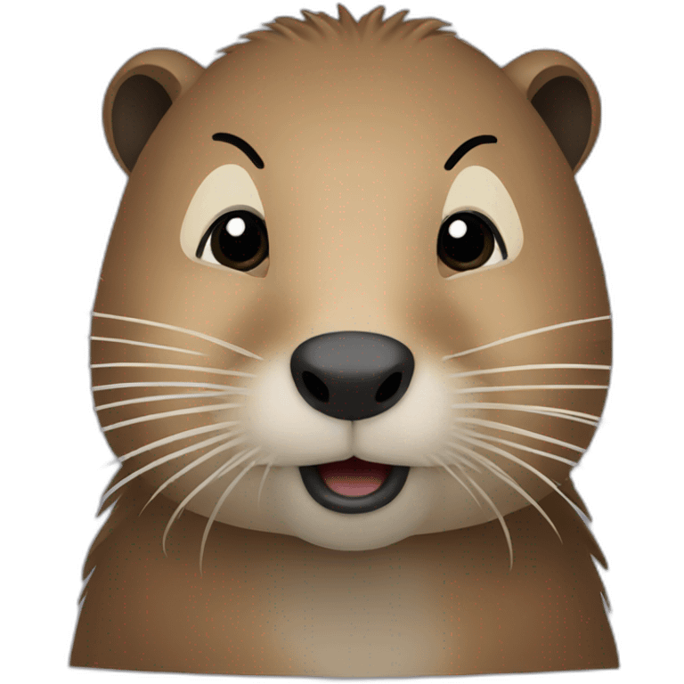 Nutria embarazada emoji