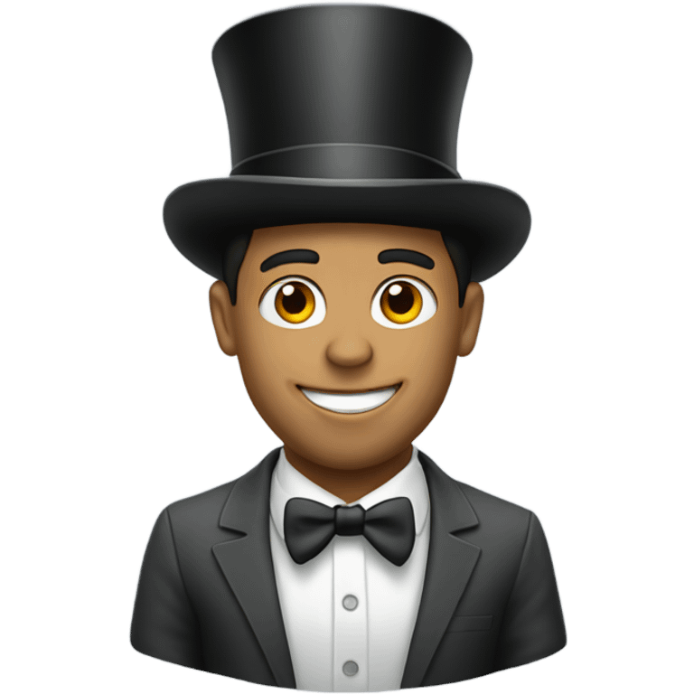 Ronaldo with a top hat  emoji