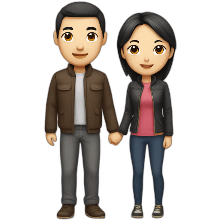 Chinese couple emoji