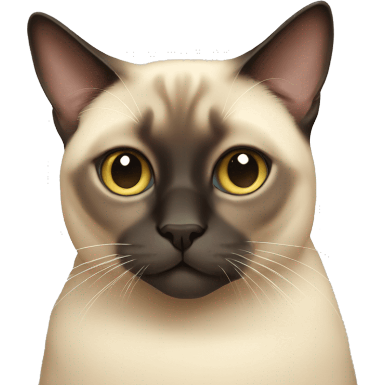 Fat Siamese cat emoji