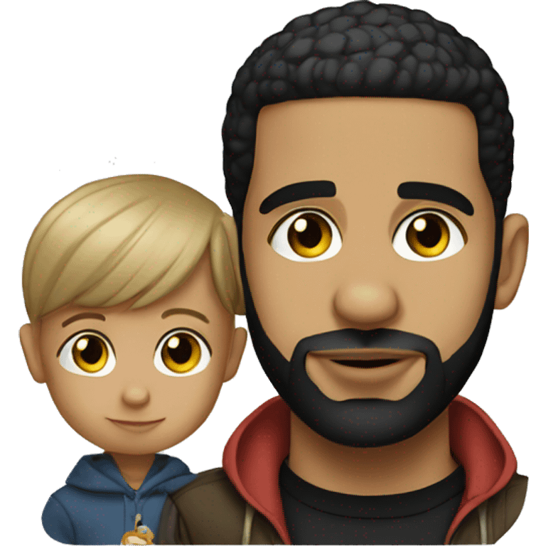 Drake with kid emoji