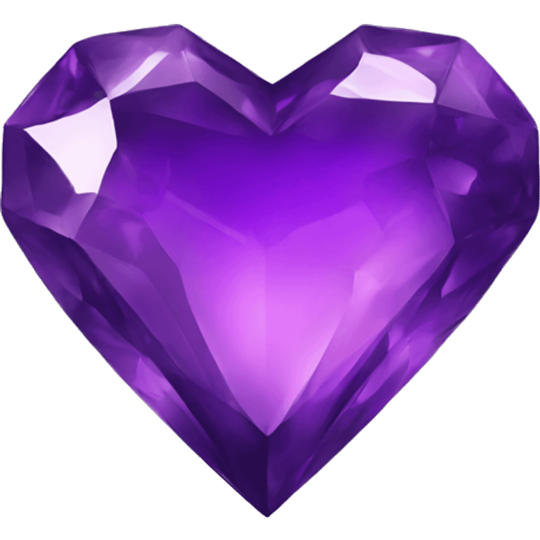 amethyst heart gem emoji