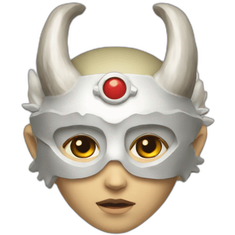 Princess mononoke’s mask iOS emoji emoji