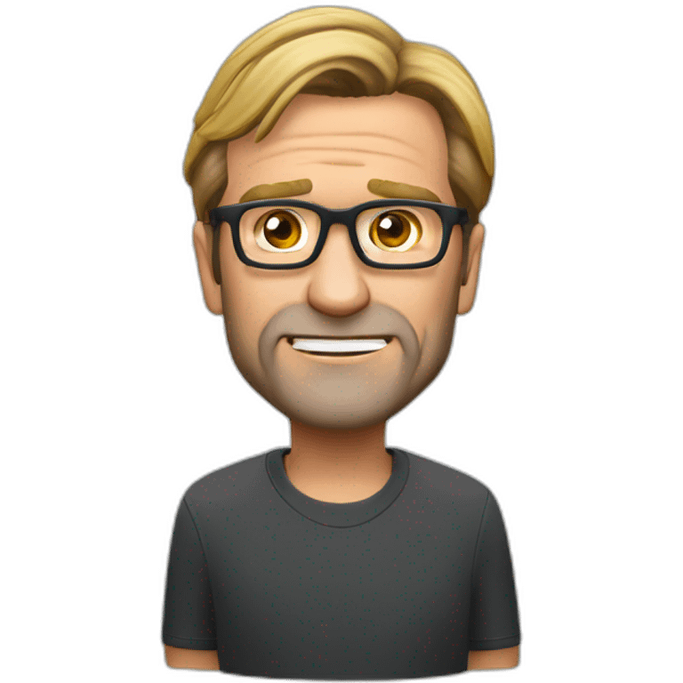 jurgen klopp playing hands under the head emoji