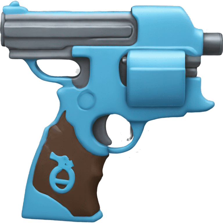 Sky blue gun emoji