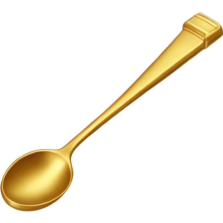 golden bar spoon emoji