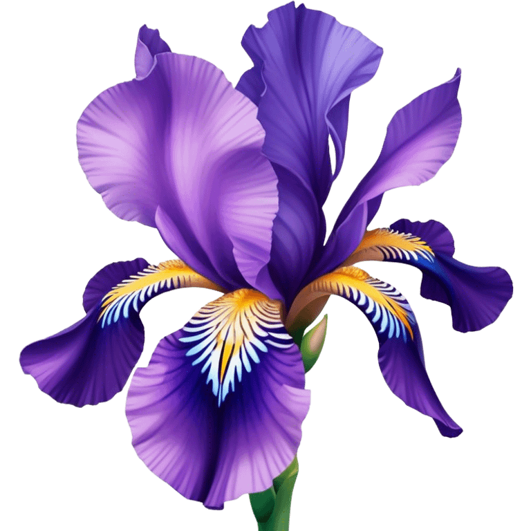 Iris flower lila pink blue emoji