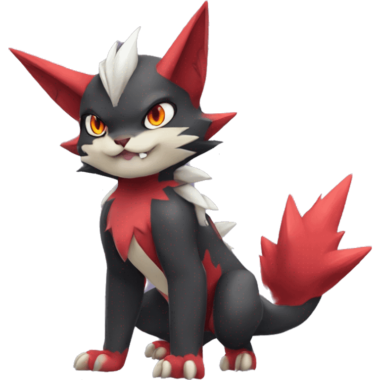  Kawaii Edgy Cool Beautiful Guilmon-Torracat-Zoroark full body emoji