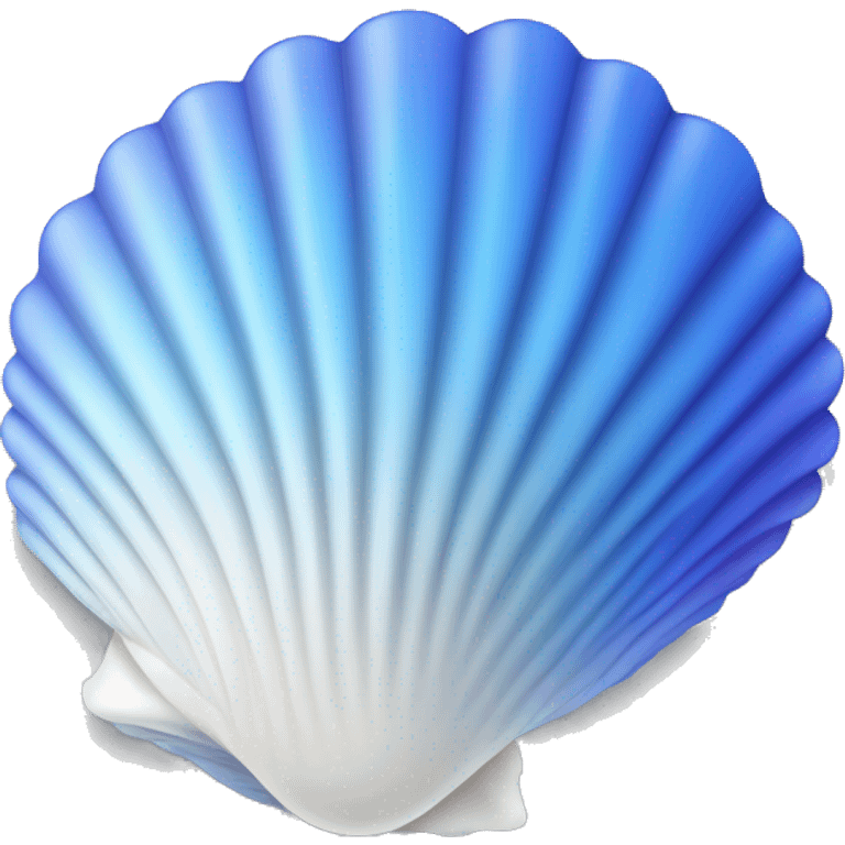 blue-white gradient shell emoji