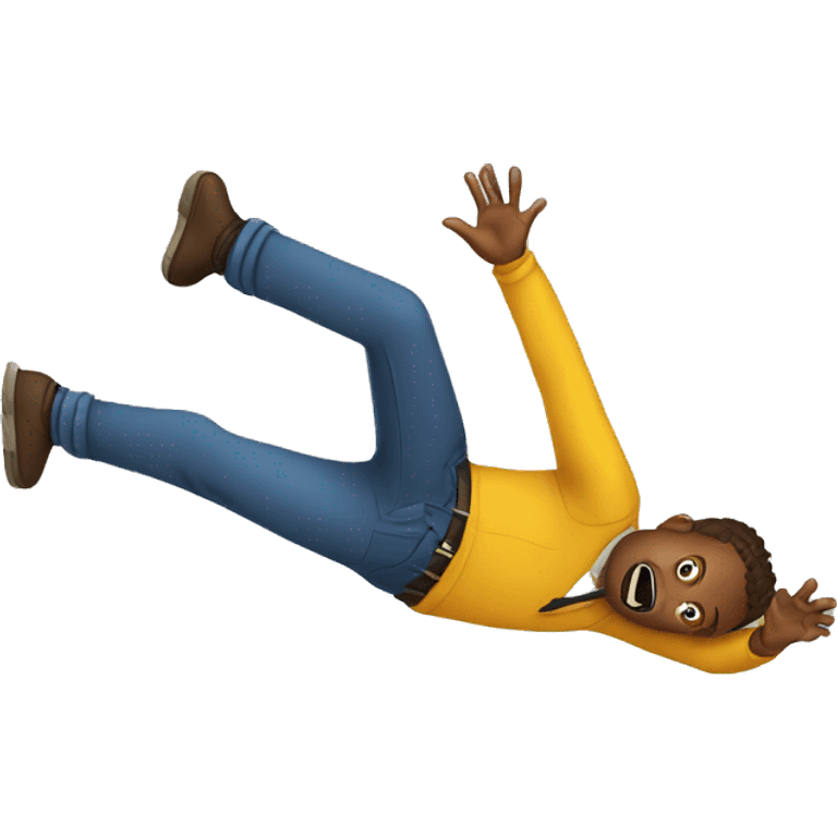 Person falling emoji