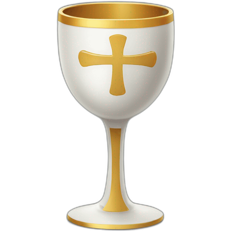 goblet with a cross emoji